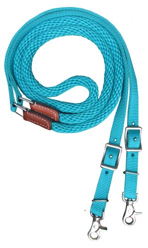 Showman Premium 8' braided nylon contest reins #5